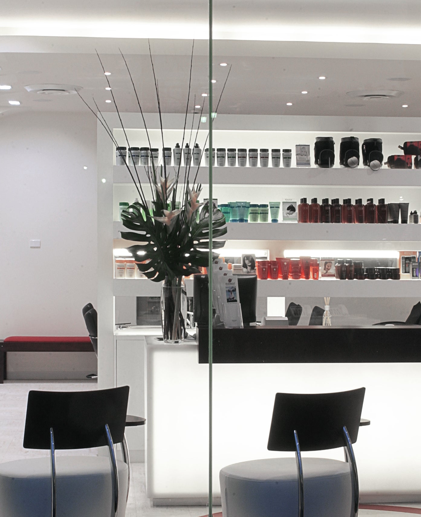 hair salon with products