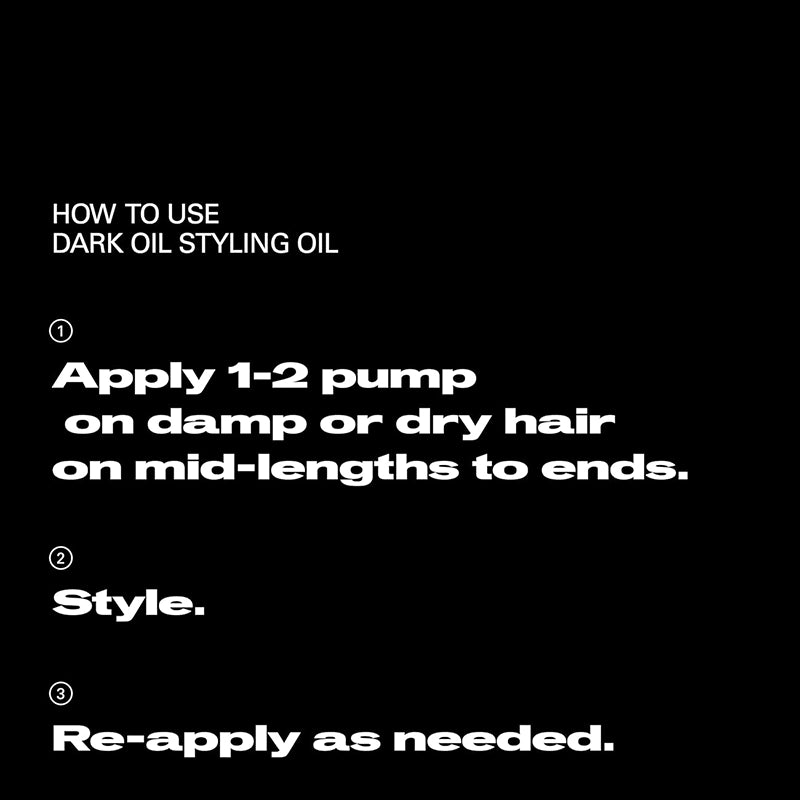 Dark Oil Smooth and Shine Styling Oil